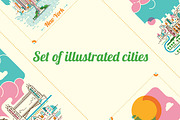 Set of illustrated cities, a Person Illustration by Radoman (Thumbnail 1 of 6)
