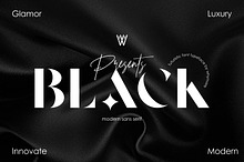 Black Font | Seamless Serif Font