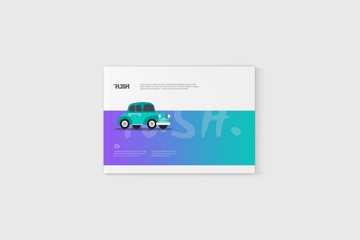 A4 Landscape Magazine Mock-Up, a Books & Magazine Mockup by Toasin Studio