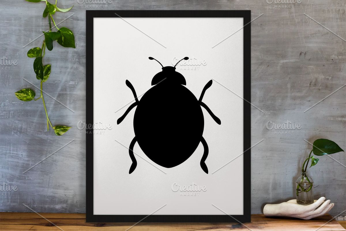 Ladybug Silhouette SVG, an Animal Illustration by newminddesign (Photo 3 of 3)