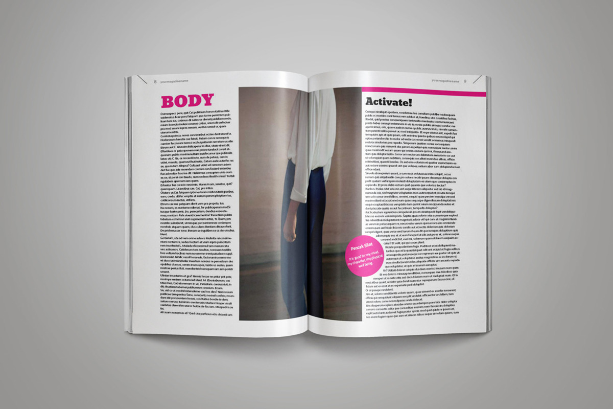 InDesign Magazine Template, a Magazine Template by Indotitas (Photo 5 of 6)
