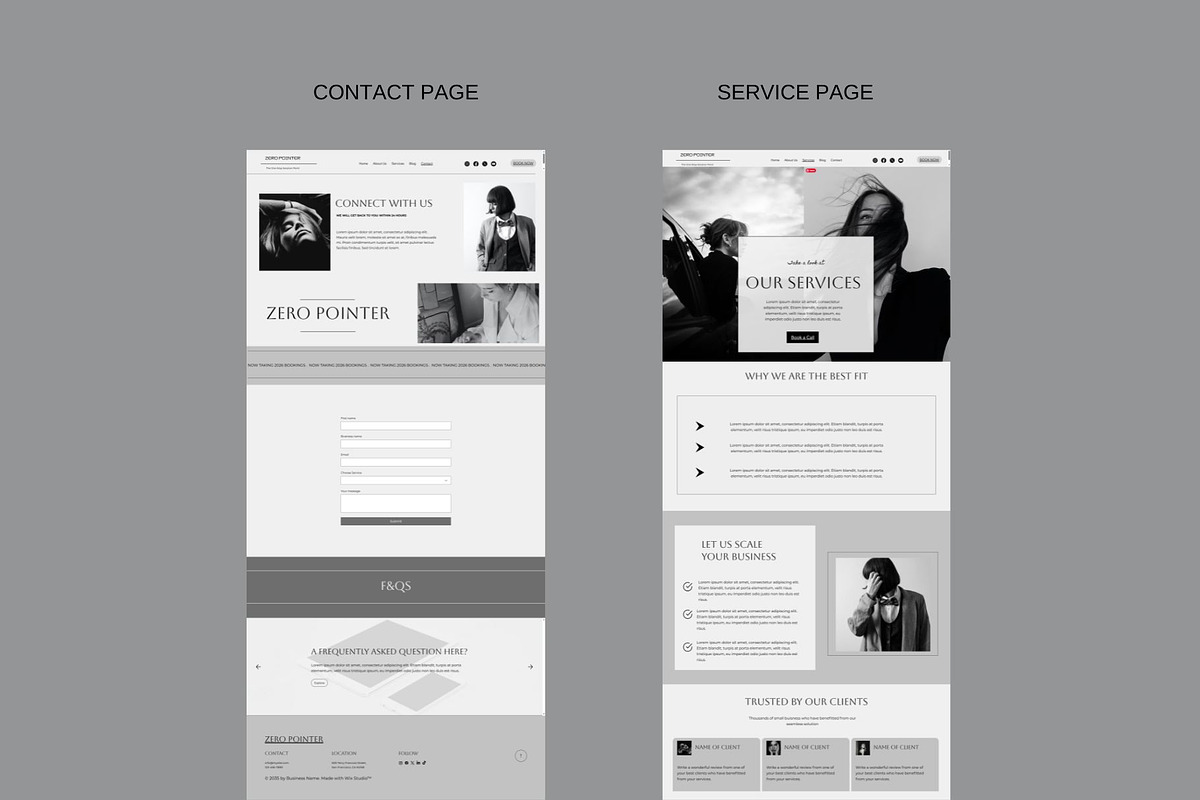 Wix Website Template Service, a Wix Template by Deepa Template Studio (Photo 6 of 13)