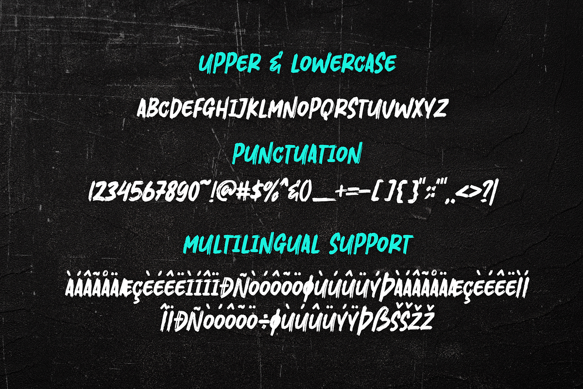 Crushky Brush Font, a Handwritten Font by Sronstudio (Photo 10 of 10)