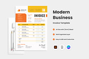 4 Modern Business Invoice Template, a Print Template by twinstd (Thumbnail 2 of 4)