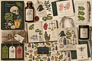 Apothecary & Curiosities vector, an Object Illustration by Elena Mykhailenko (Thumbnail 6 of 7)