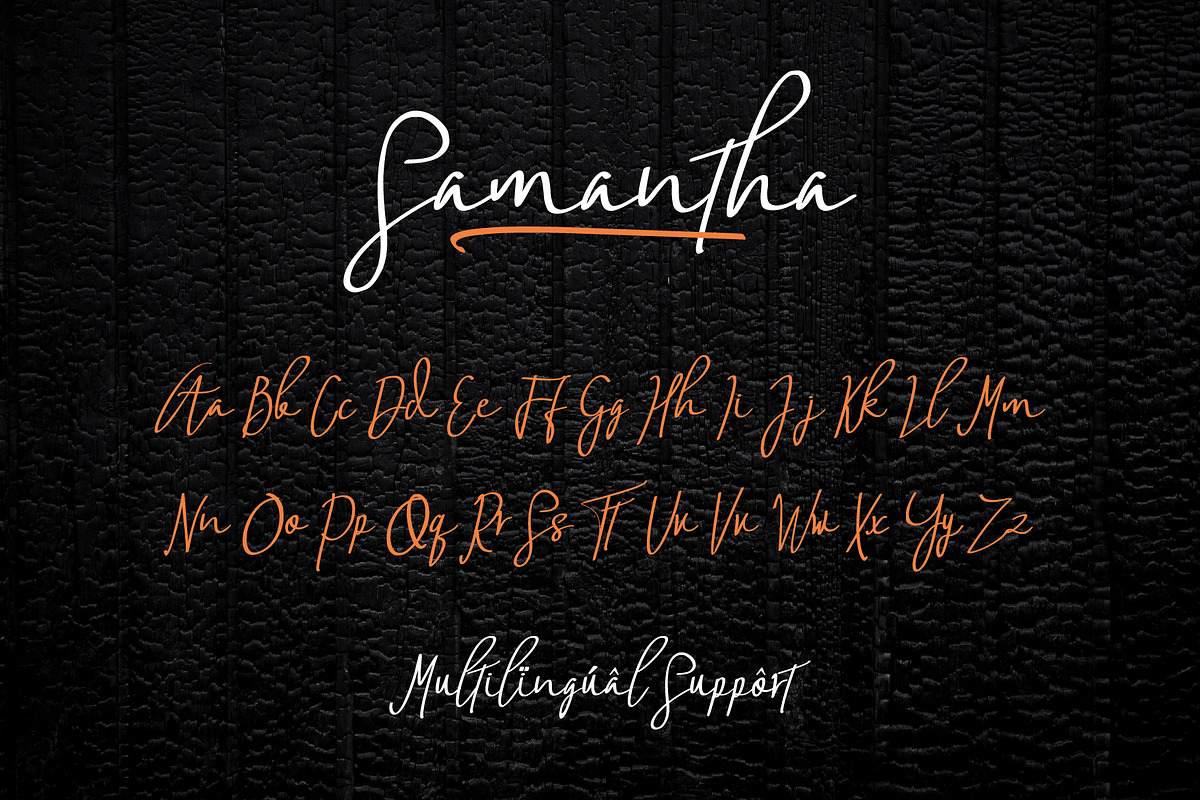 Samantha Handwriten, a Script Font by Rocket Template (Photo 9 of 10)