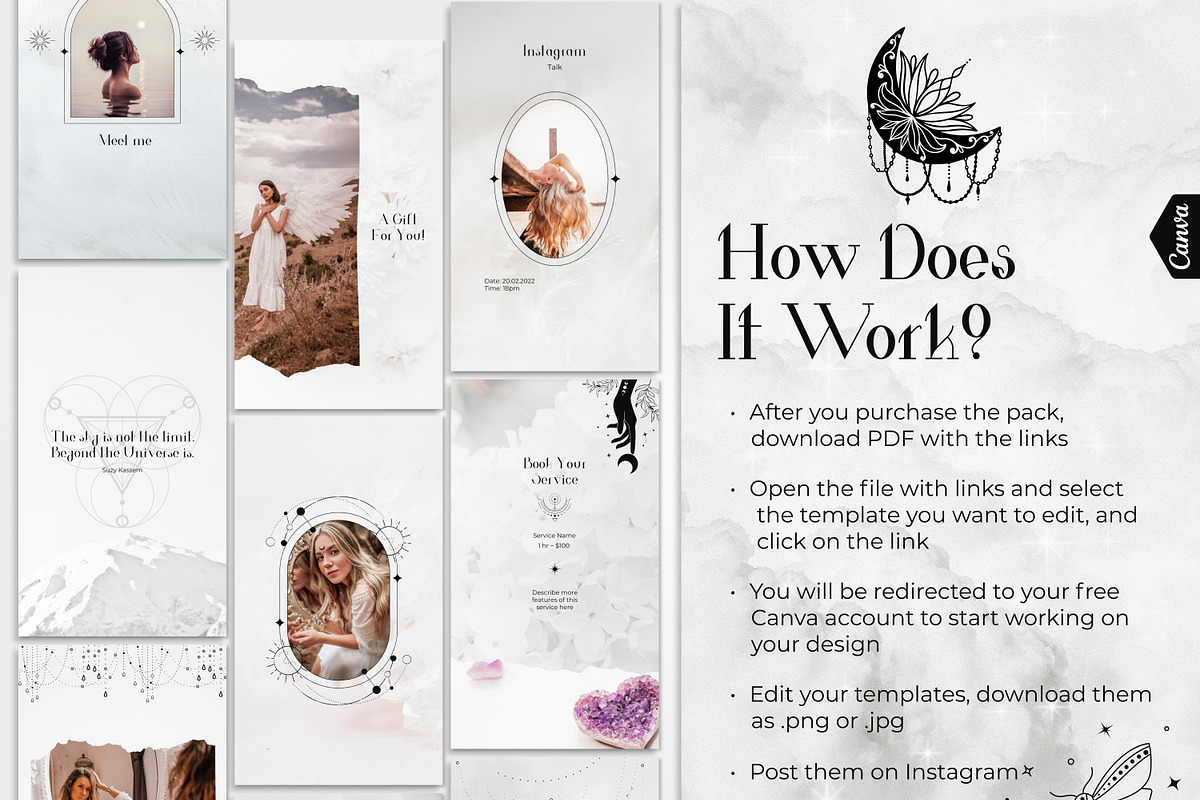 White Spiritual Instagram Stories, a Social Media Template by Under My Cozy Roof (Photo 8 of 9)
