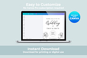 Minimalist Floral Wedding Invitation, an Invitation Template by M9 Design (Thumbnail 4 of 5)