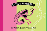 TattooFlash Vector Set, an Illustration by Inkwell Supply Co (Thumbnail 1 of 10)