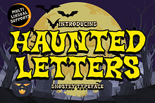 Haunted Letters is a Halloween font