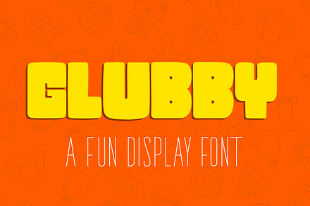 Glubby - Fun Display Font, a Sans Serif Font by CorgiAstronaut