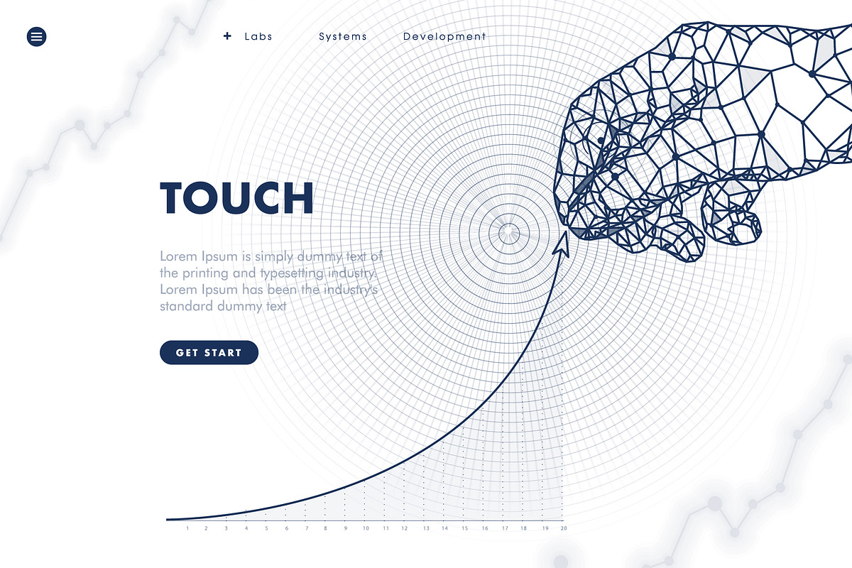 Touch the future 24 banners, a Healthcare Illustration by Vladimir Vihrev (Photo 24 of 26)