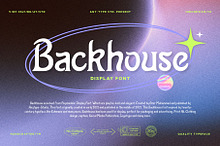 Backhouse Display Font