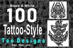 100 Tattoo-Style Tee Designs