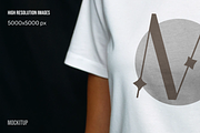 Set of 8 White Tshirt Mockups, a Shirt Mockup by Mock It Up (Thumbnail 5 of 7)