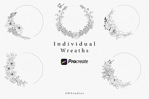 Procreate Midsummer Wreaths