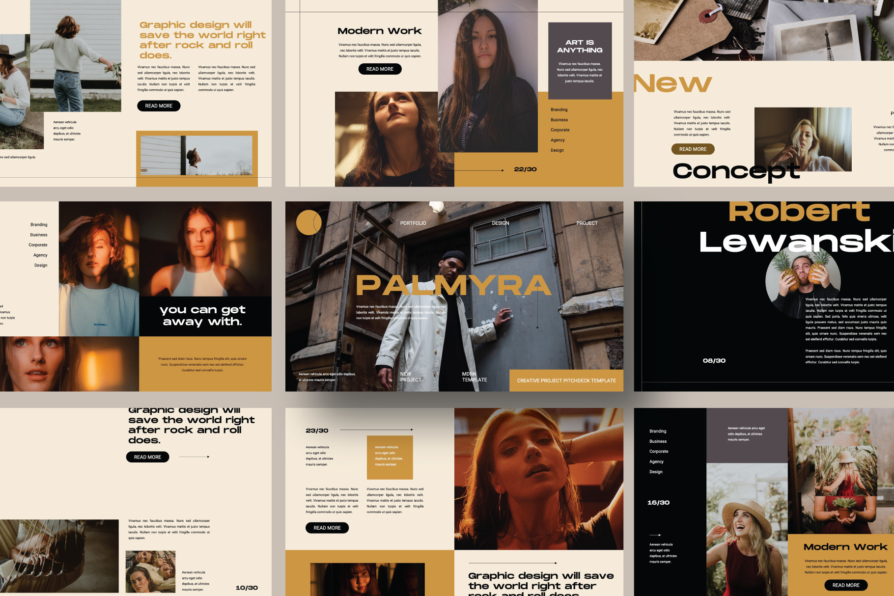 Palmyra - Powerpoint Template, a Presentation Template by Meliora Studio