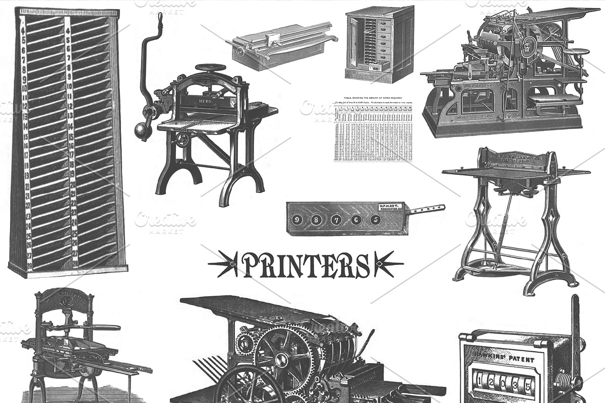 Vintage Type Foundry PS Brushes preview 4