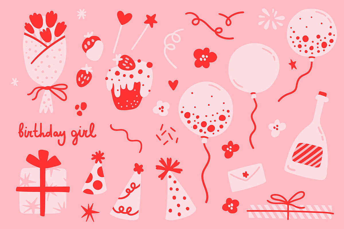 Birthday girl, an Object Illustration by katieromanoff_art (Photo 2 of 9)