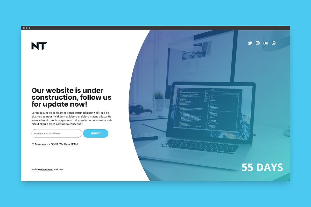 CMP Titan - Coming soon, maintenance, a WordPress Template by NiteoThemes (Photo 4 of 5)