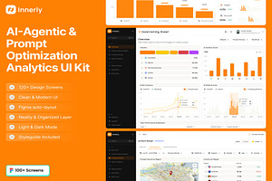AI Agent Prompt Optimization UI KIT, an UI Kit Template by Lumina_ui_ux202