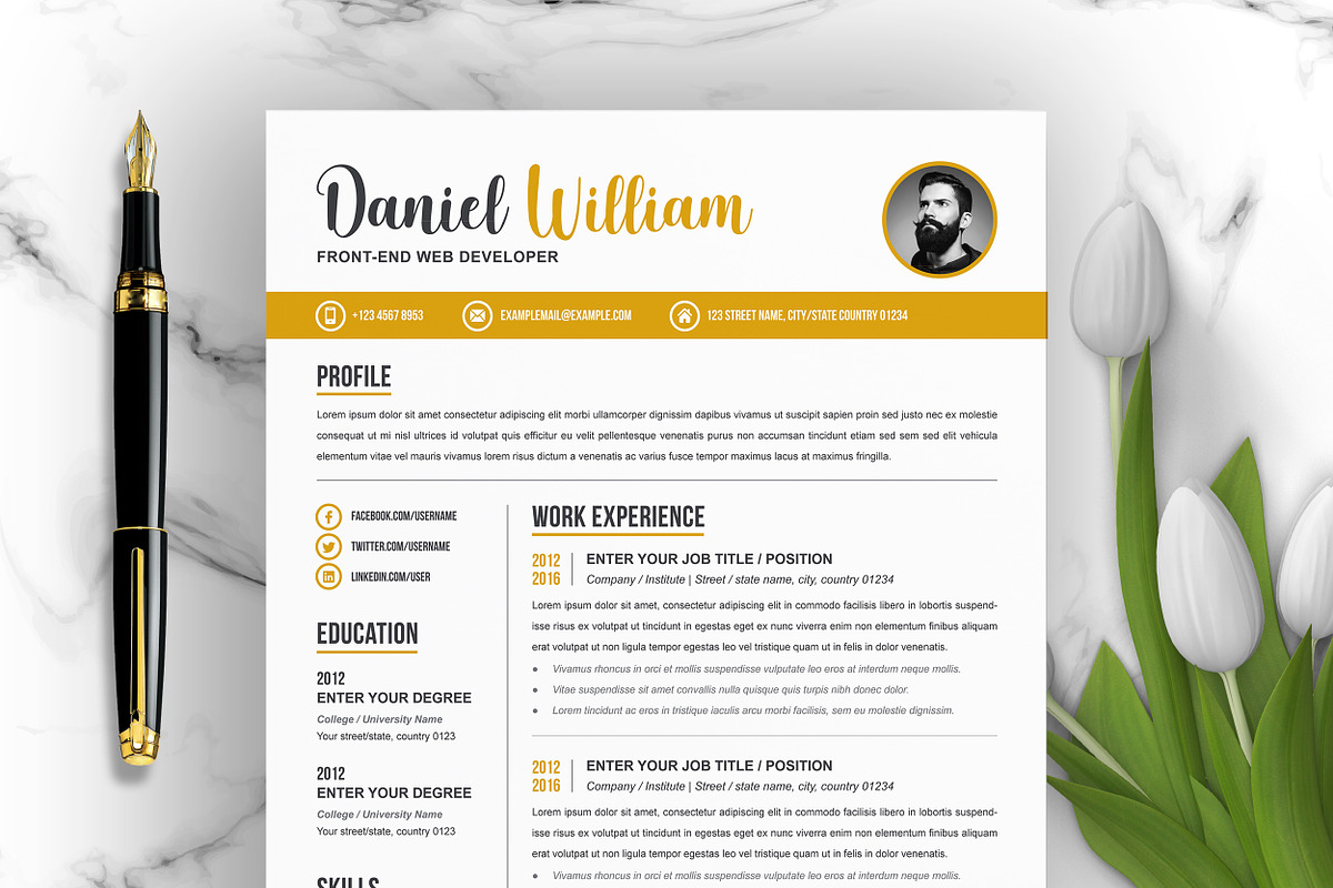 JOB WINNING RESUME - 50 TEMPLATES, a Resume Template by ResumeInventor (Photo 62 of 184)