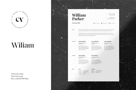 William | CV / resume template