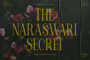 Naraswari - Vintage Serif Font