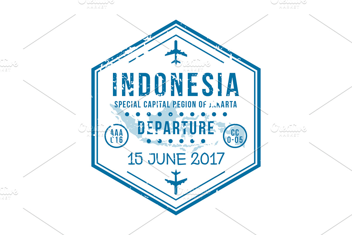 Passport Stamps & Travel Visa Signs, a Transportation Illustration by Kaushal Jangid (Photo 6 of 28)