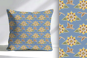 Blue Floral Print Seamless Repeat, a Pattern Graphic by Sharon Schwalbe (Thumbnail 2 of 4)