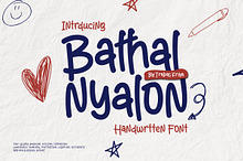 Bathal Nyalon - Handwritten Font