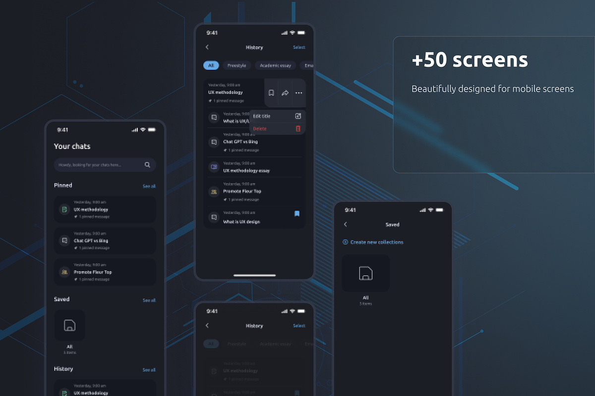 Hippoca - AI Chat Mobile app, a Templates & Theme by Capi Product (Photo 2 of 7)