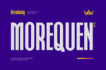 Morequen Modern Sans Serif Font