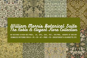 William Morris Seamless Pattern 16, a Pattern Graphic by ARTOZEN DIGITAL