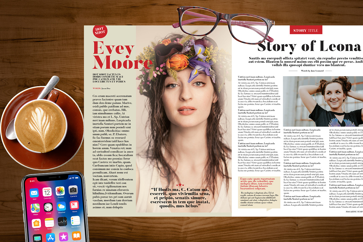 Magazine Template, a Magazine Template by Red Cactus Creative (Photo 6 of 20)