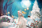 Winter Wonderland Oil Clipart, an Animal Illustration by Anna Babich (Thumbnail 8 of 8)
