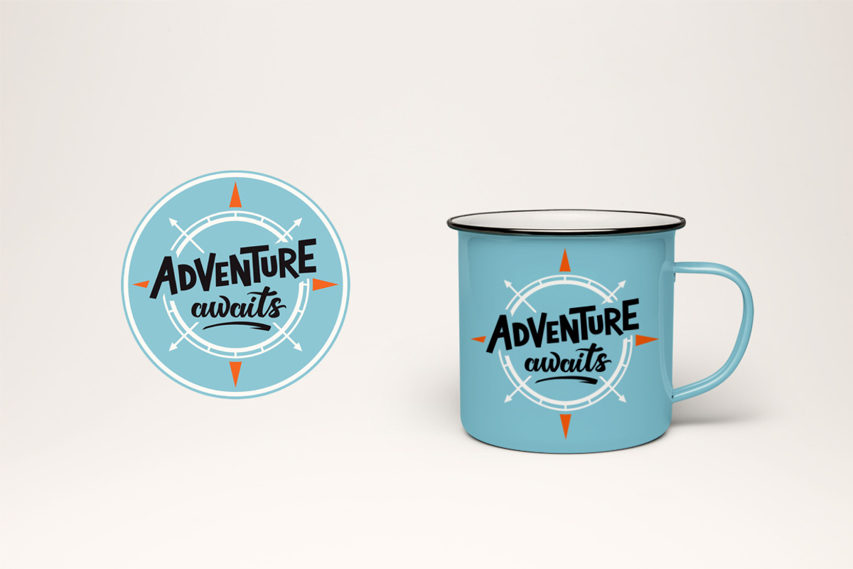Adventure Lettering Illustrations., an Illustration by tetiana.svirska (Photo 6 of 7)
