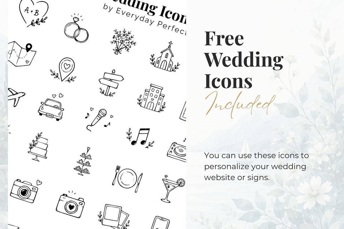 Teal Blue Wedding Website Invitation, a Landing Page Template by Everyday Perfection (Photo 10 of 12)