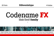 Codename FX, a Slab Serif Font by Differentialtype (Thumbnail 1 of 10)