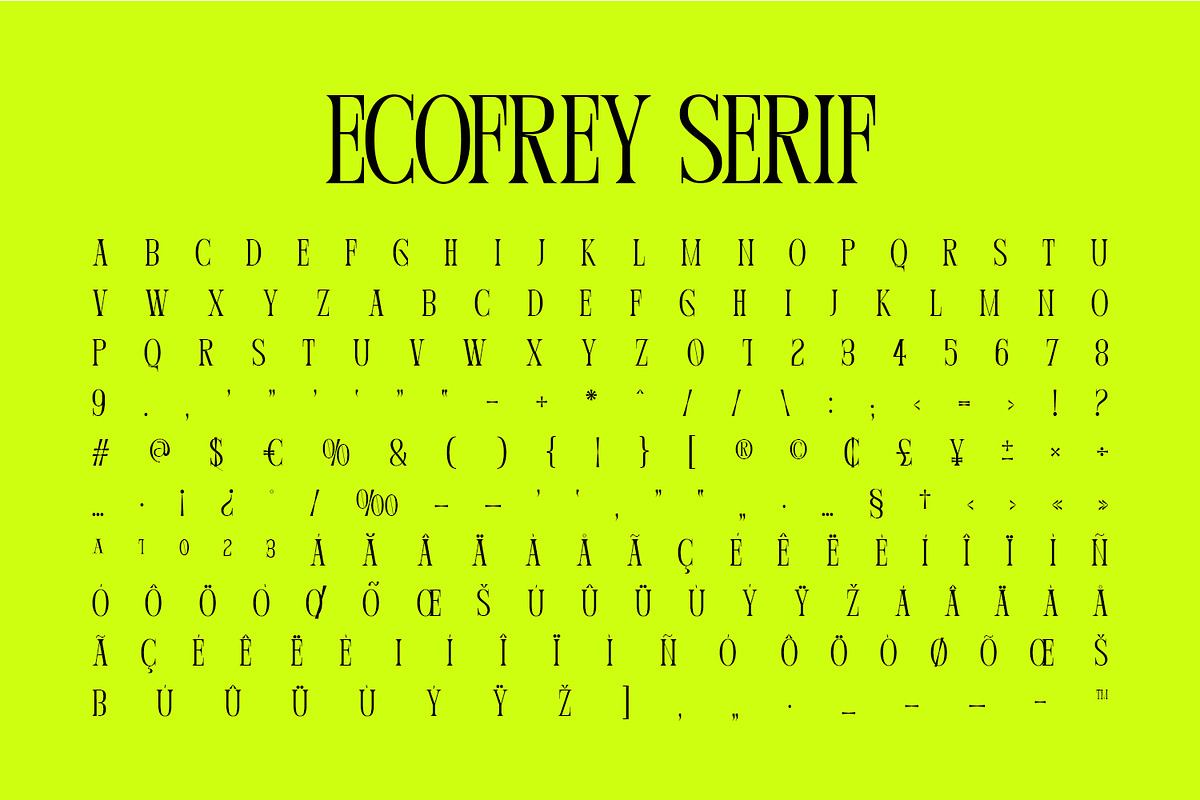 Ecofrey Serif Typeface, a Serif Font by Foxtype (Photo 7 of 7)