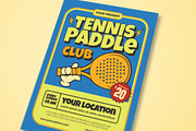 Blue CartoonTennis Paddle Club Flyer, a Flyer Template by megarez (Thumbnail 3 of 3)