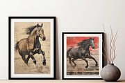Dynamic Horse Duo Art Prints, an Object Illustration by Digital Xpress (Thumbnail 2 of 3)
