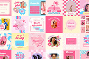 Barbiecore Instagram Post Template, a Social Media Template by Hell Yeah Designs (Thumbnail 4 of 7)