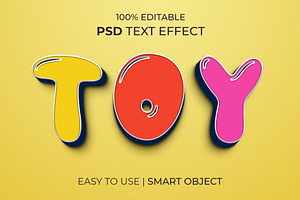 Toy Kids Style 3D Text Effect