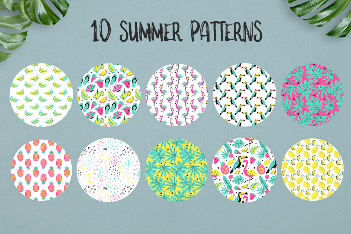 Summer graphic collection, a Texture Illustration by EkaterinaKiriy (Photo 3 of 9)