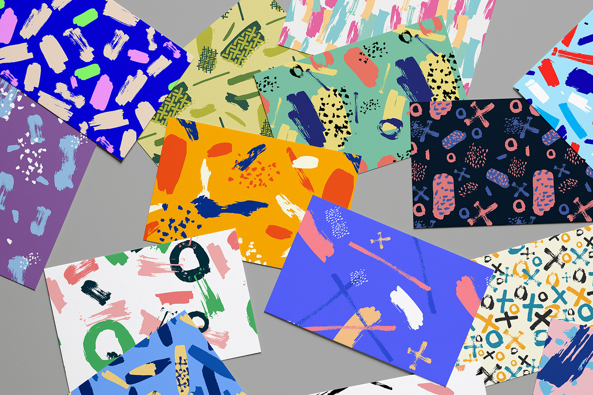 Handmade Seamless Brush Patterns, a Pattern Graphic by Joseph Chernashki (Photo 3 of 8)
