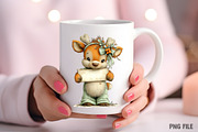 Whimsical Easter Reindeer Clipart, an Illustration by Craft Nest (Thumbnail 8 of 11)