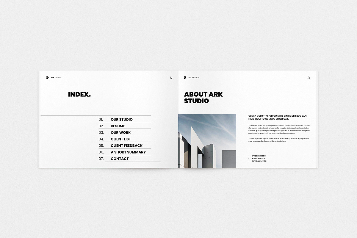 Architecture Portfolio Template, a Brochure Template by ArtisanaAura (Photo 4 of 16)