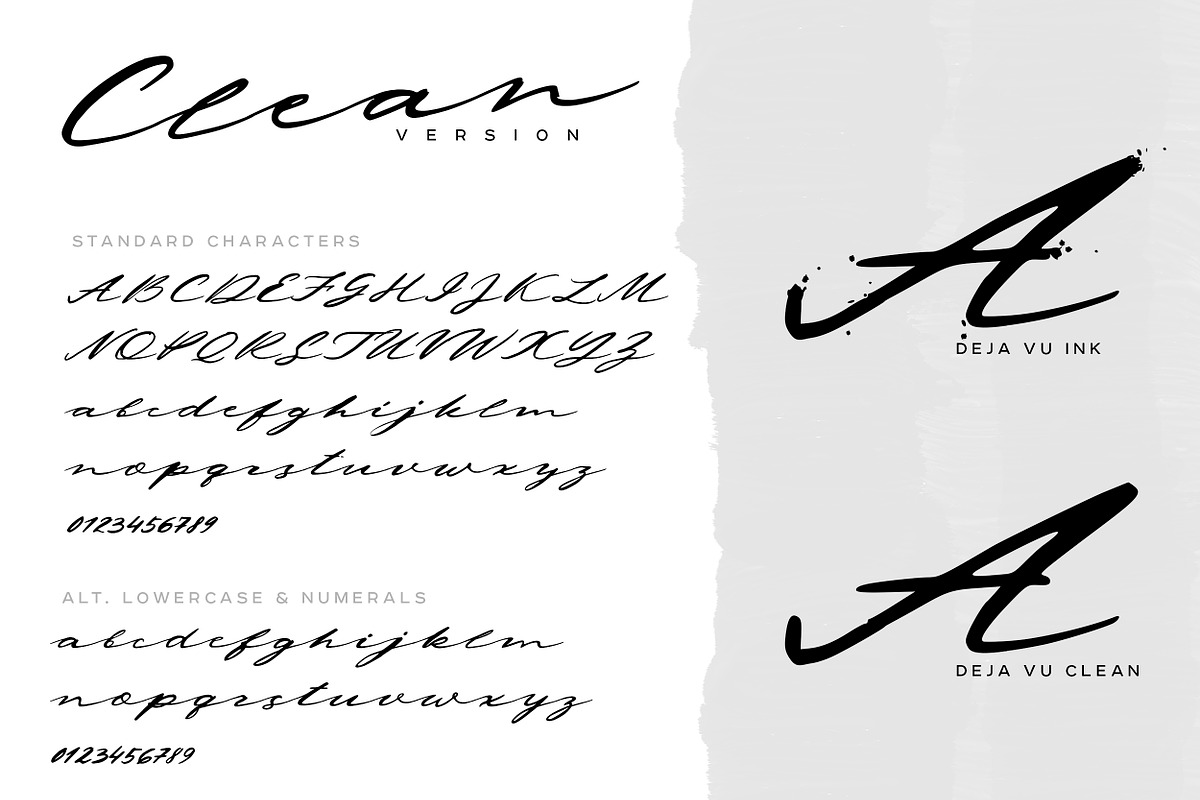 Deja Vu. Handwritten Ink Font, a Handwritten Font by AnMark (Photo 14 of 15)