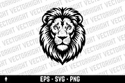 Illustration of a head of lion., an Animal Illustration by Vectorhight (Thumbnail 2 of 3)